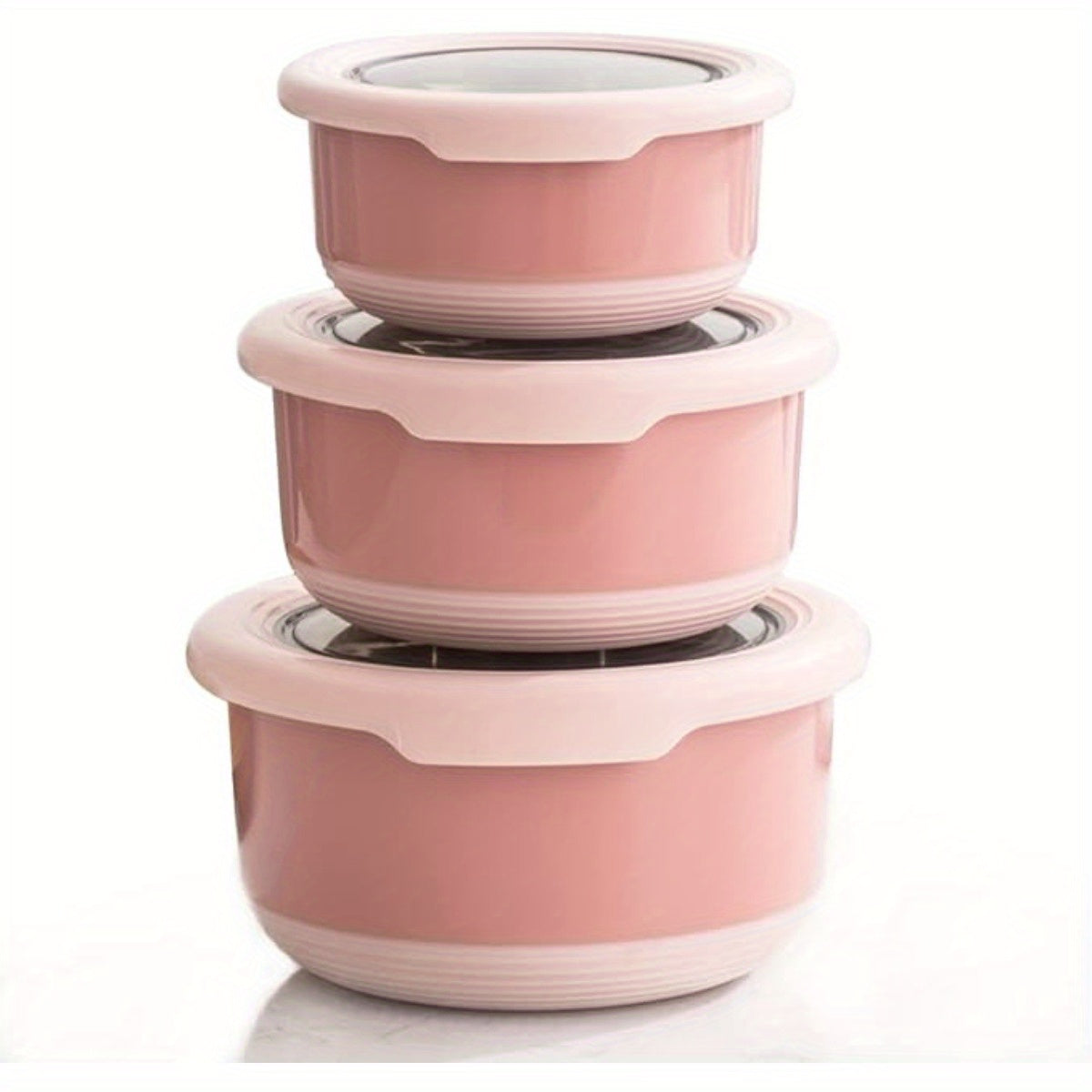 AuraNest premium stainless steel food containers with secure lids, ideal for storing and transporting meals safely.