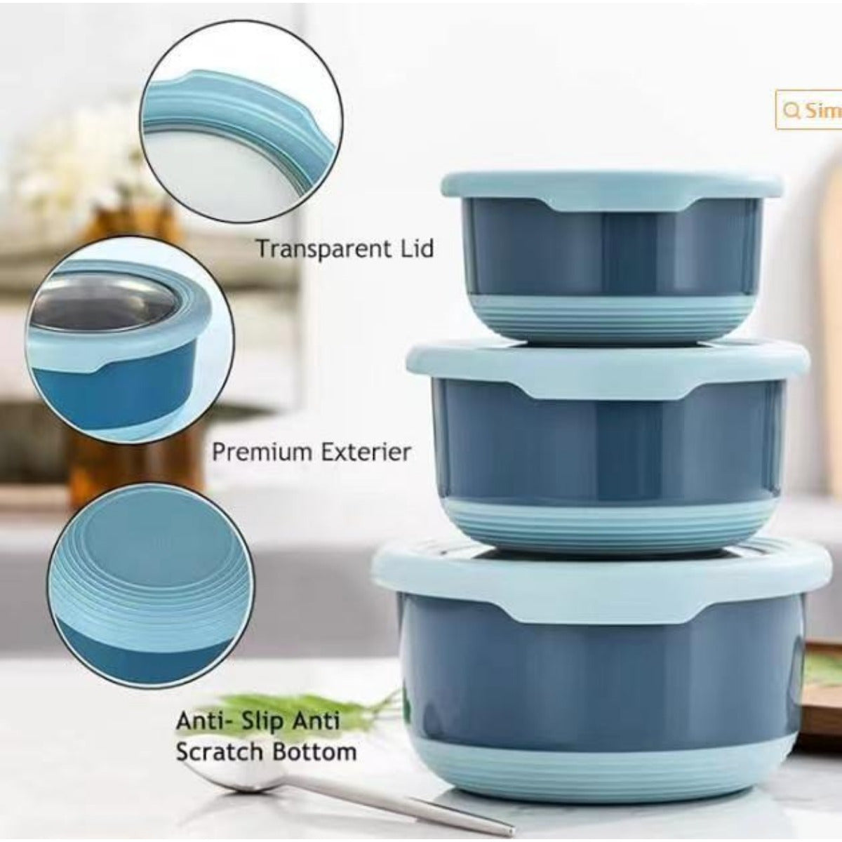 AuraNest premium stainless steel food containers stacked with lids, showcasing durable, eco-friendly lunch storage solutions.