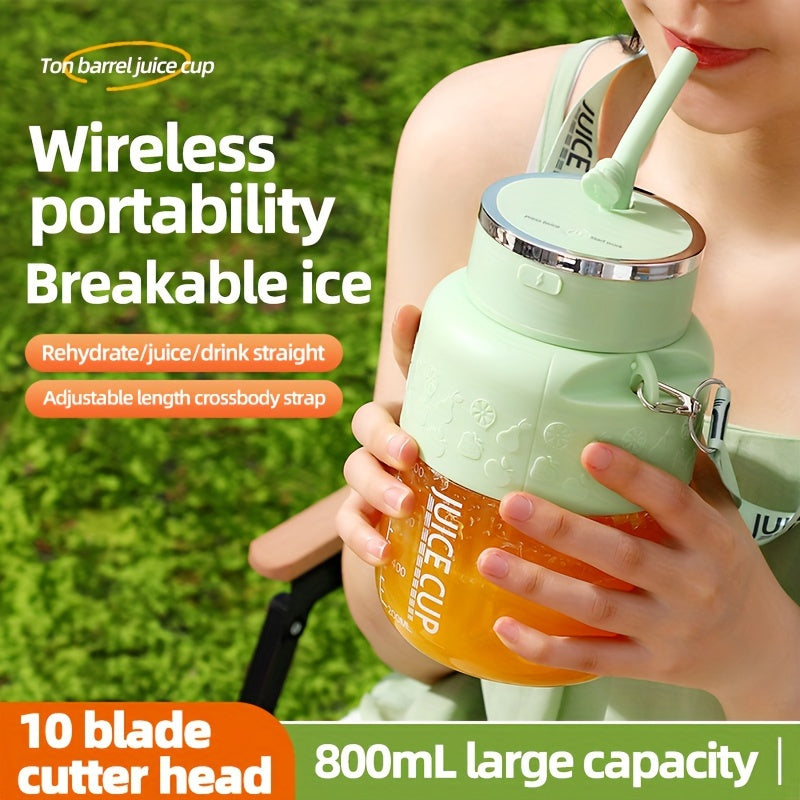 1pc, Mini Portable USB Electric Juicer Cup, Large Capacity