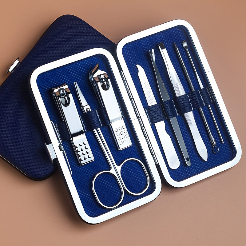 Professional Manicure And Pedicure Set, with Portable Case, for Nail Care, toenail & foot clean