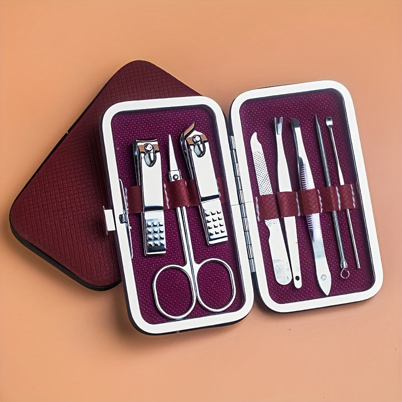 Professional Manicure And Pedicure Set, with Portable Case, for Nail Care, toenail & foot clean