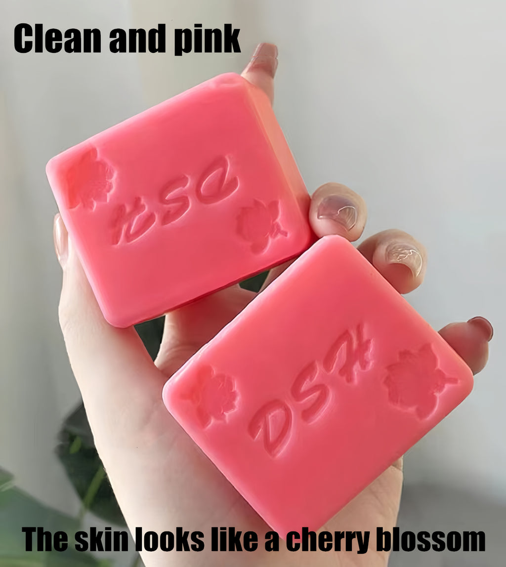 AuraNest red intimate soap for women, light beige areola bathing cleanser, in a sleek tube with a flip cap.