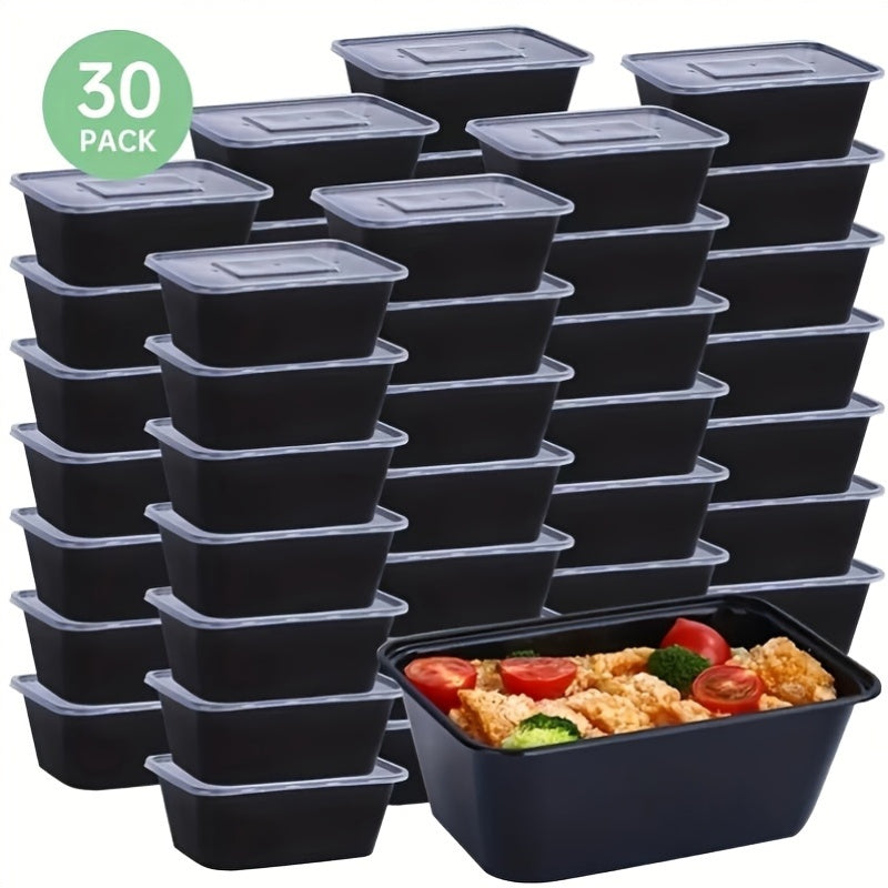 10/30/50pcs Meal Prep Containers, 26 OZ Microwavable Reusable Food Containers with Lids for Food Prepping, Disposable Lunch Boxes, Plastic Food Boxes- Stackable, Freezer Dishwasher Healthy