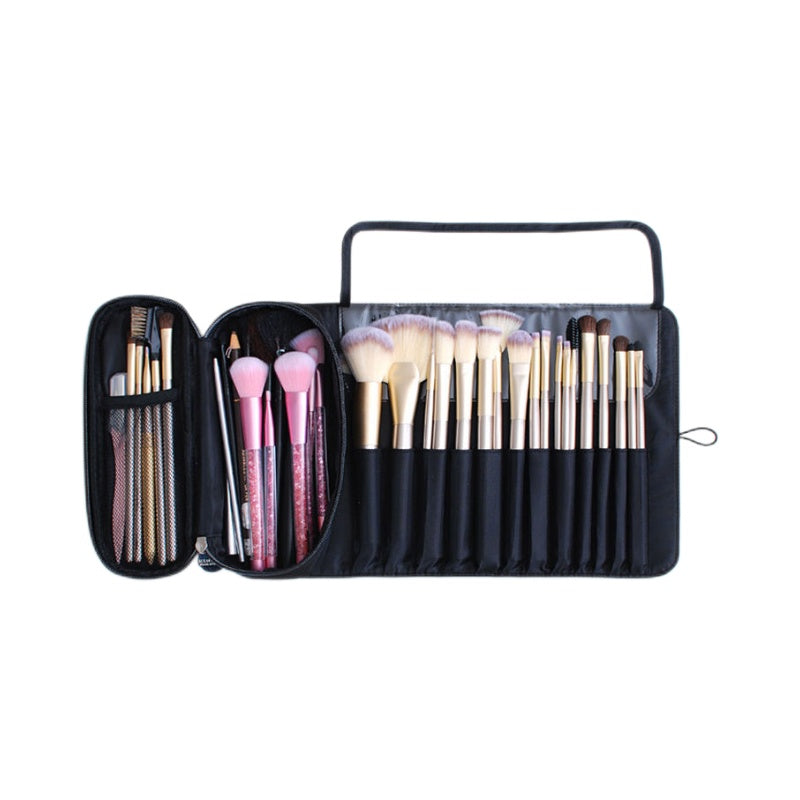 Large Capacity Makeup Brush Storage Pouch, Professional Multi-Functional Tool Organizer, Korean Style Portable Makeup Bag for Students