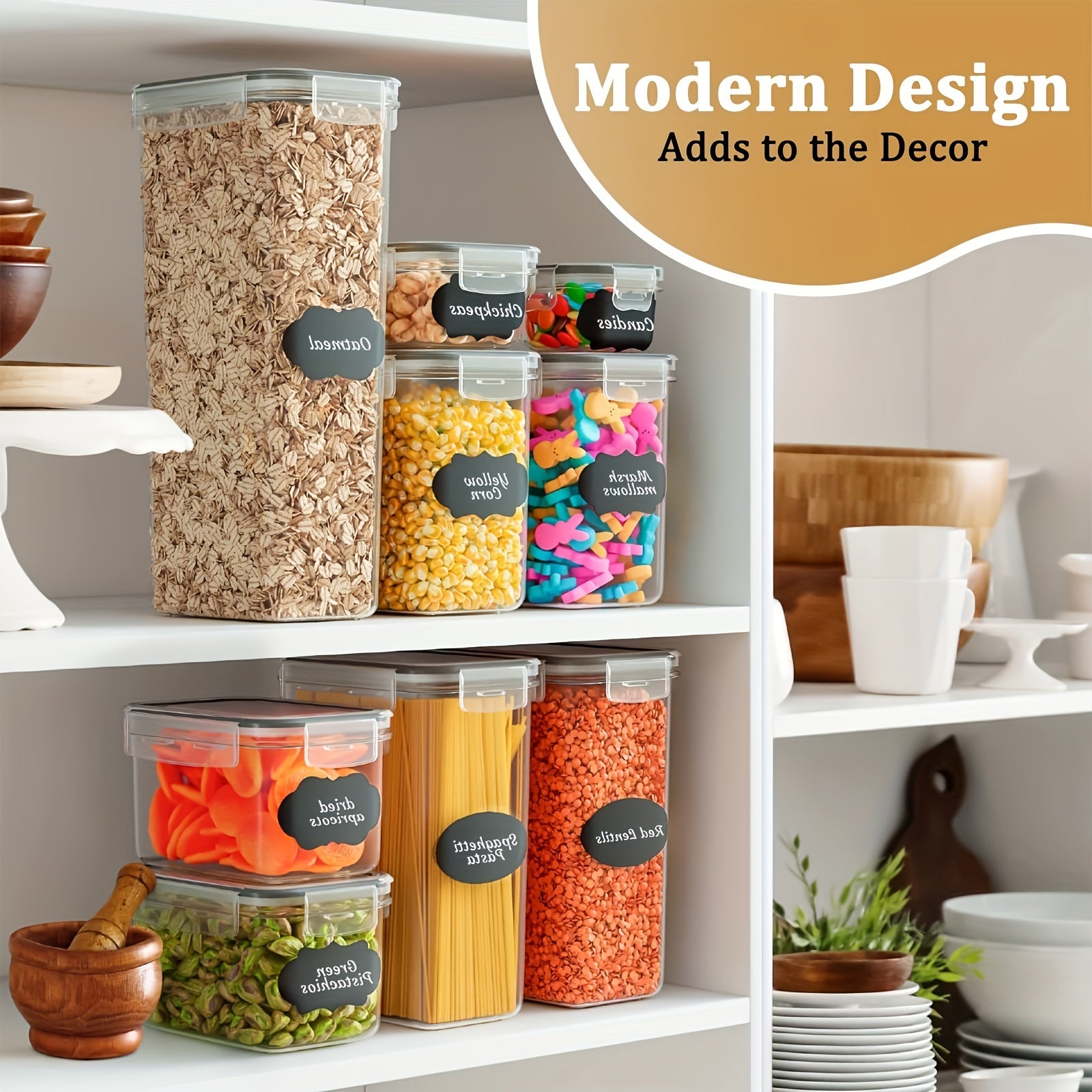 food containers - Airtight Food Storage Containers - 84-Pack - Organize Your Pantry, Effortlessly!