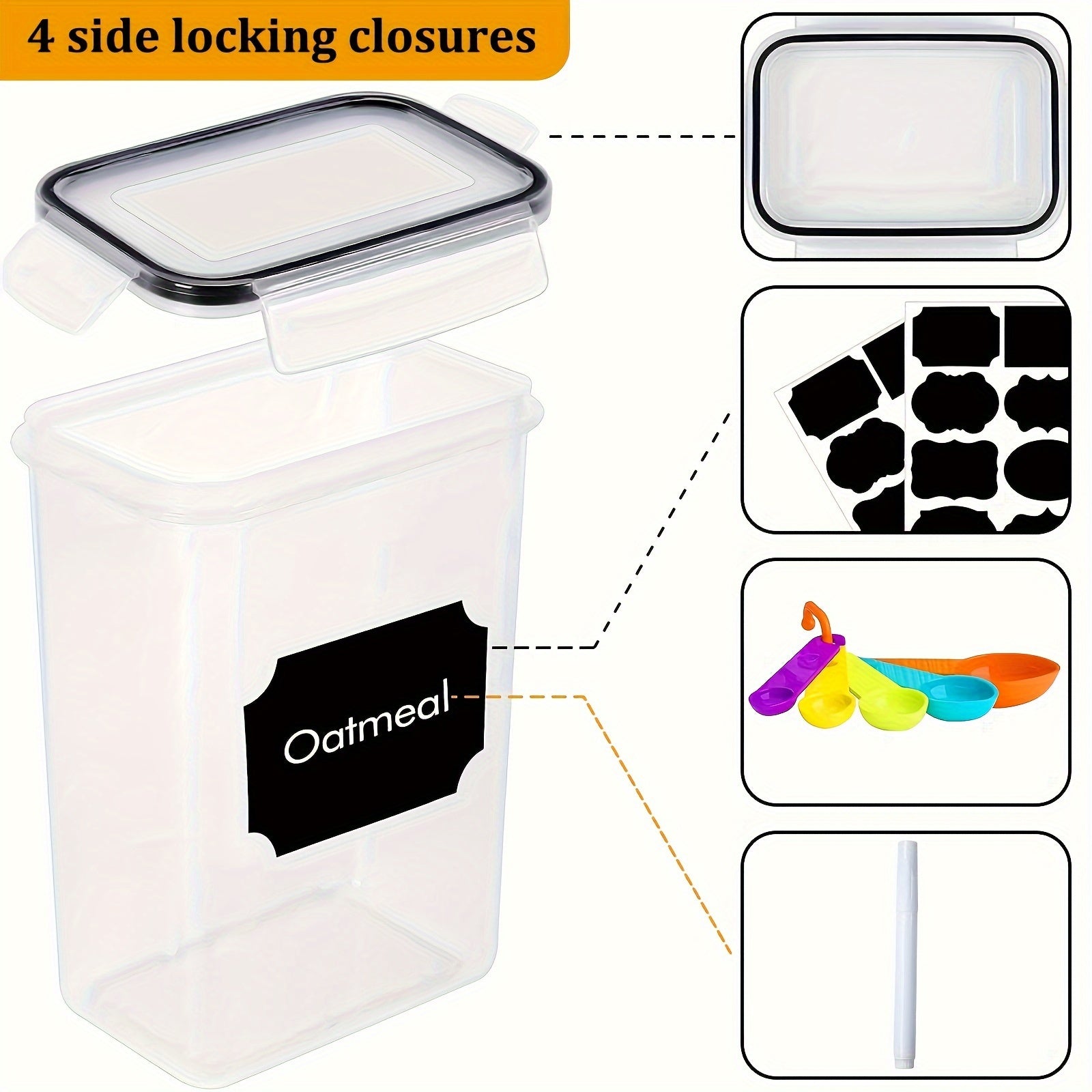 food containers - Airtight Food Storage Containers - 84-Pack - Organize Your Pantry, Effortlessly!