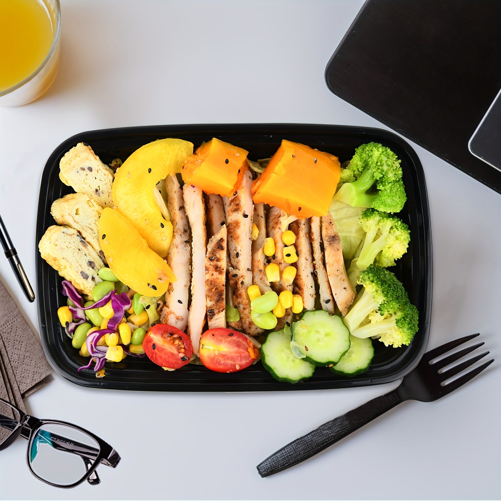 28oz Microwave-Safe Disposable Food Containers with Lids - Durable PP Meal Prep Boxes for Takeout, Lunches & Leftovers - 10/50/150 Pack Options