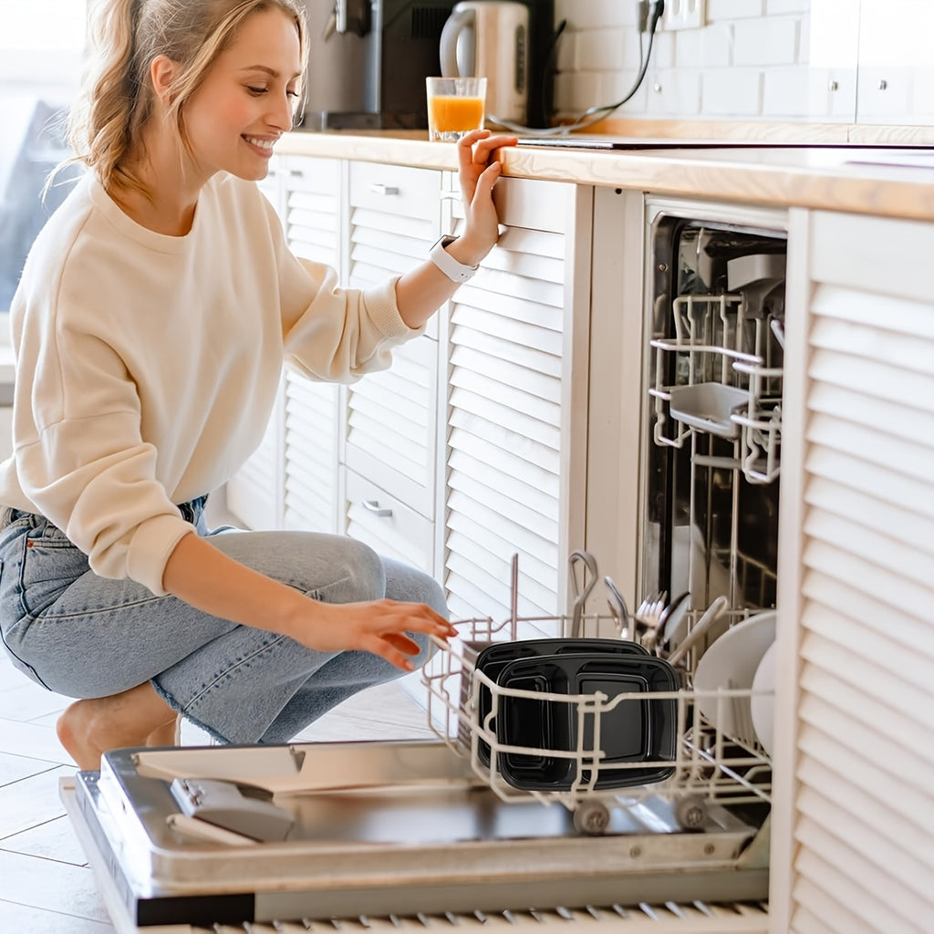 5-25pcs Of 32oz Meal Prep Containers, 2 Food Containers with Lids, Direct Lunch Box Set/large Food Containers with Lids/2 Compartment Bento Boxes, Leak-proof