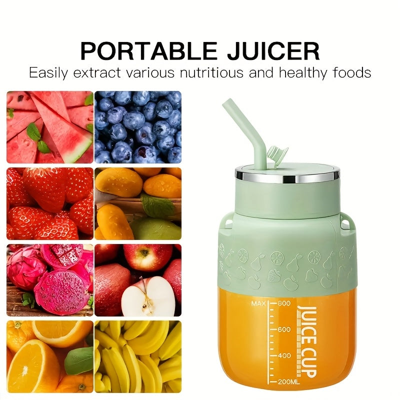 1pc, Mini Portable USB Electric Juicer Cup, Large Capacity