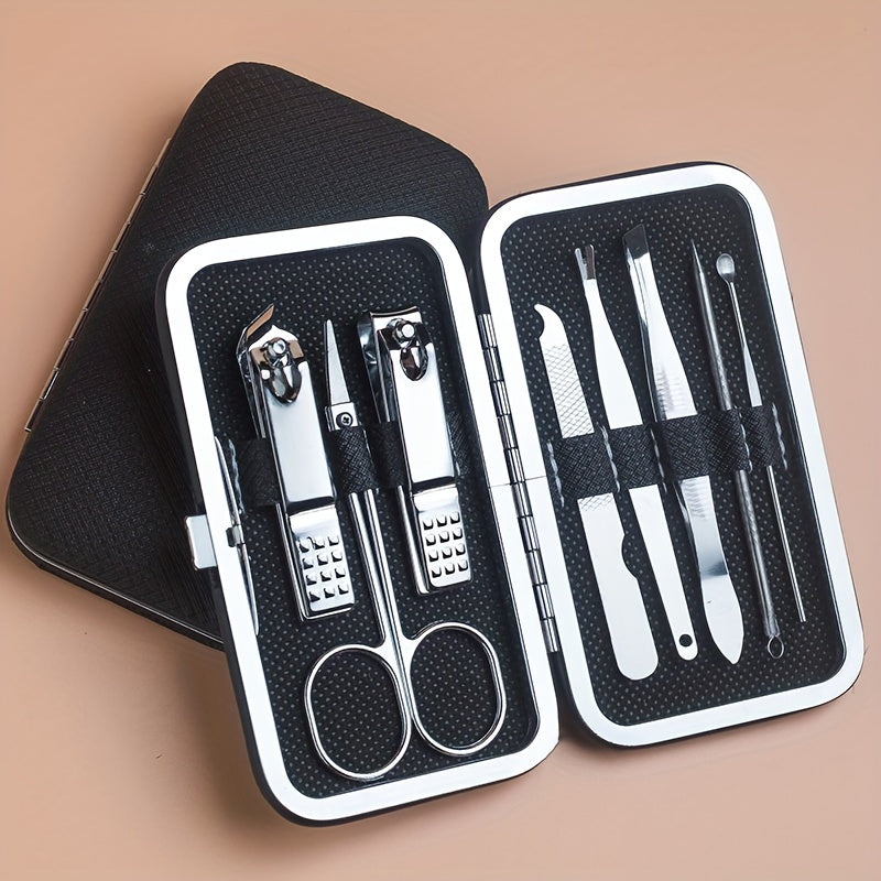 Professional Manicure And Pedicure Set, with Portable Case, for Nail Care, toenail & foot clean
