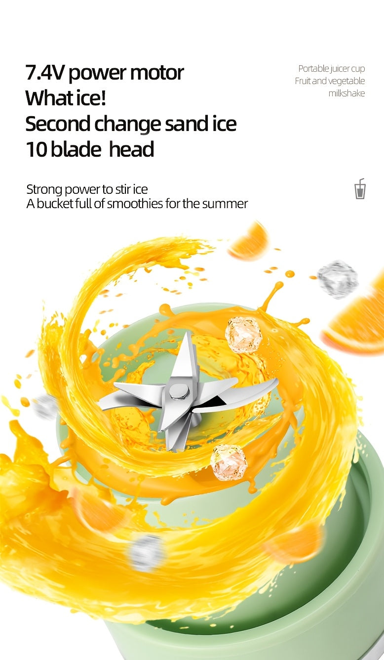 1pc, Mini Portable USB Electric Juicer Cup, Large Capacity