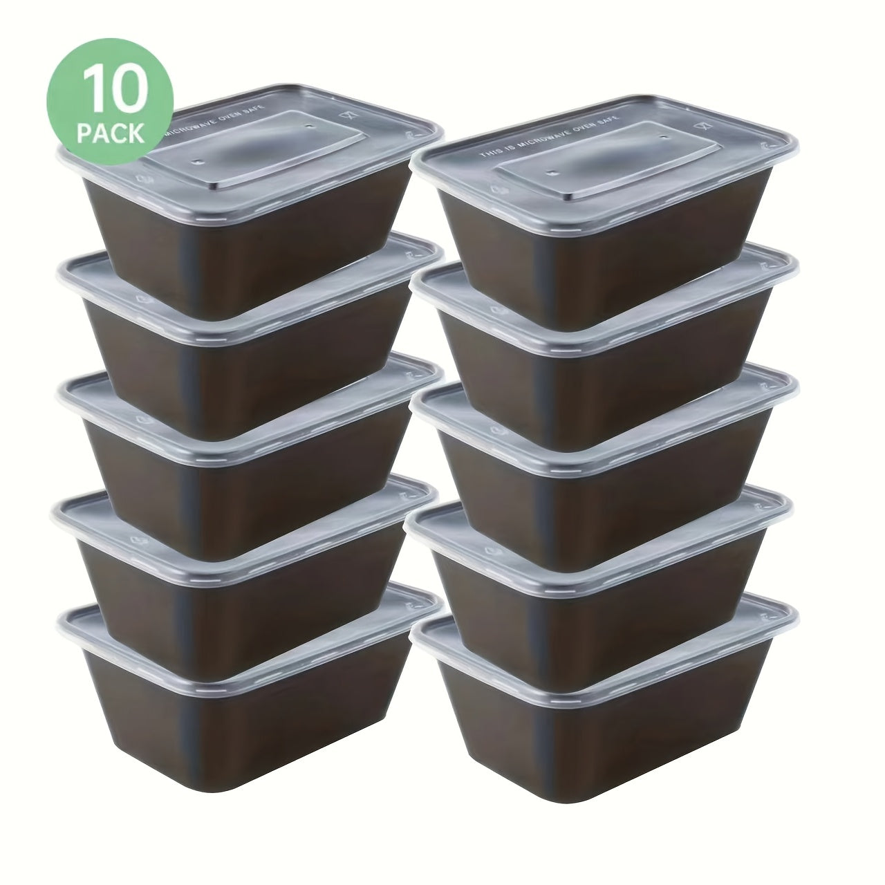 10/30/50pcs Meal Prep Containers, 26 OZ Microwavable Reusable Food Containers with Lids for Food Prepping, Disposable Lunch Boxes, Plastic Food Boxes- Stackable, Freezer Dishwasher Healthy
