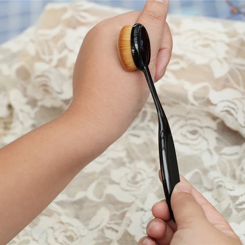 Makeup Brush Upgraded Flawless Application Toothbrush Foundation Concealer Blusher Liquid Cream Powder Cosmetic Blending Tool