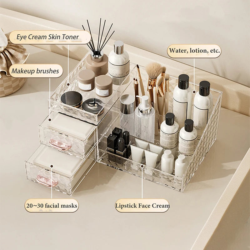 Makeup Organizer - Multi-functional Lipstick & Cosmetic Organizer