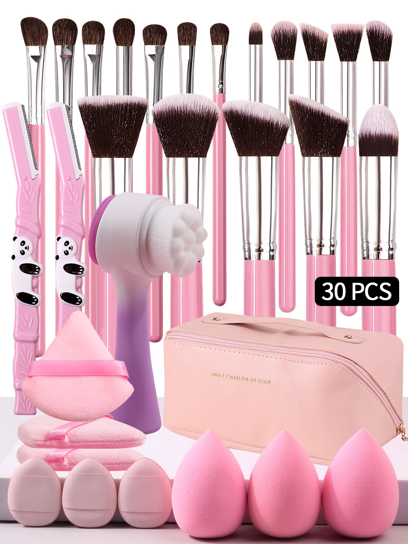 High Grade Pink makeup brush professional makeup tool set