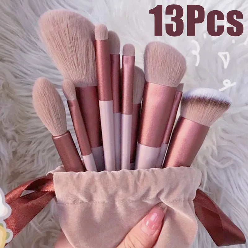13 PCS Makeup Brush Set With Make Up Tools Bag
