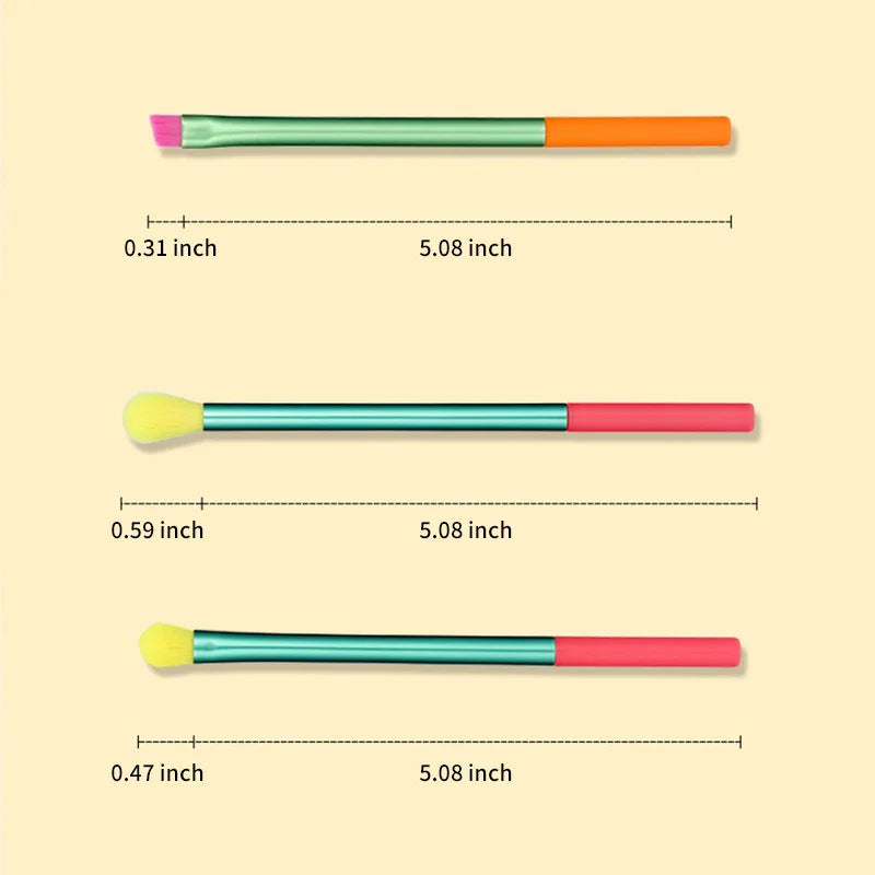 Set of 15 colorful AuraNest makeup brushes with soft bristles and sleek handles, perfect for face and eye makeup application.