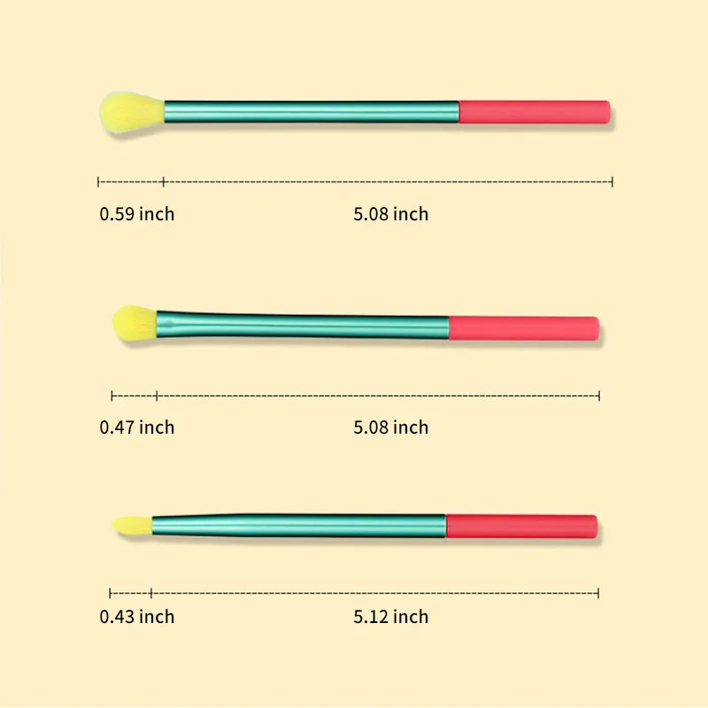 Set of 15 colorful AuraNest makeup brushes with various brush heads for foundation, eyeshadow, and blush application.