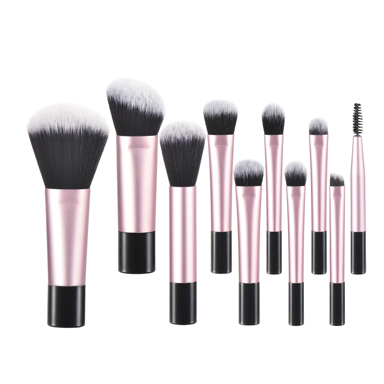 10 Pink Mini makeup brush Travel Makeup tool set