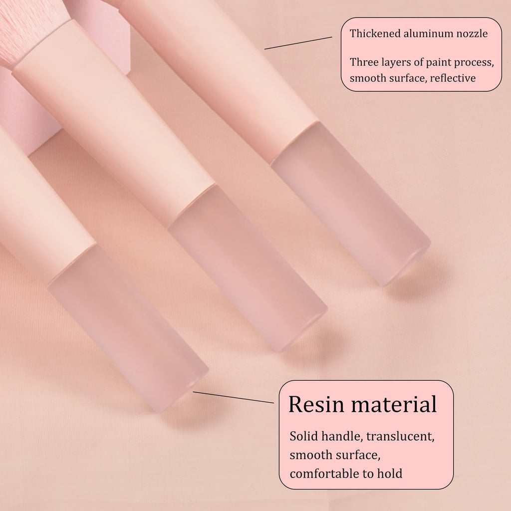 10 Pink Mini makeup brush Travel Makeup tool set