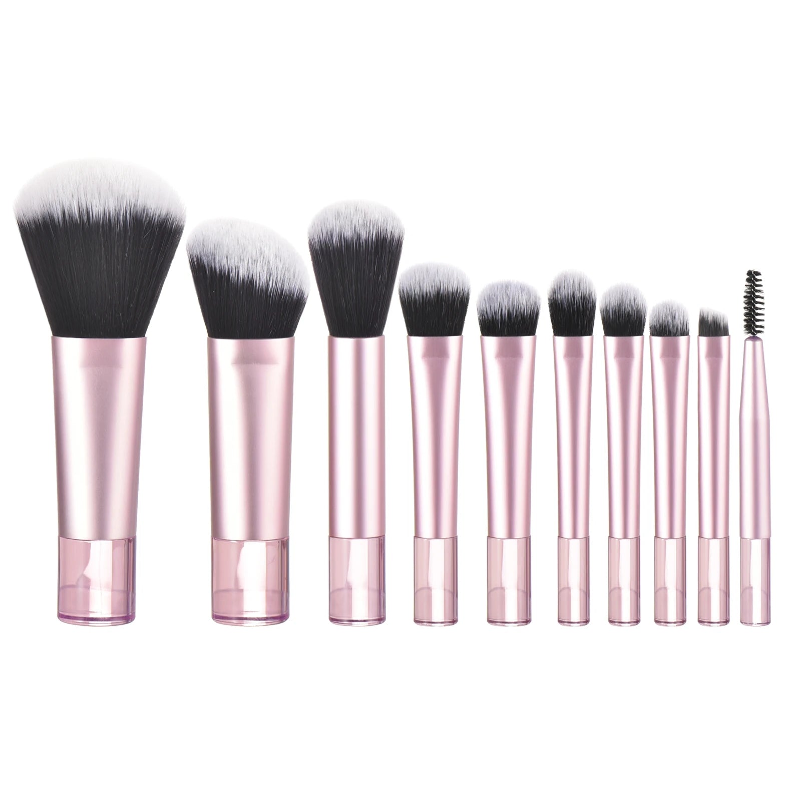 10 Pink Mini makeup brush Travel Makeup tool set