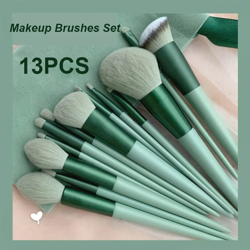 13 PCS Makeup Brush Set With Make Up Tools Bag