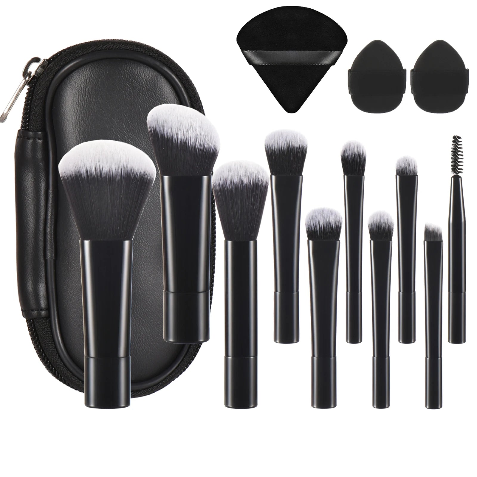 10 Pink Mini makeup brush Travel Makeup tool set