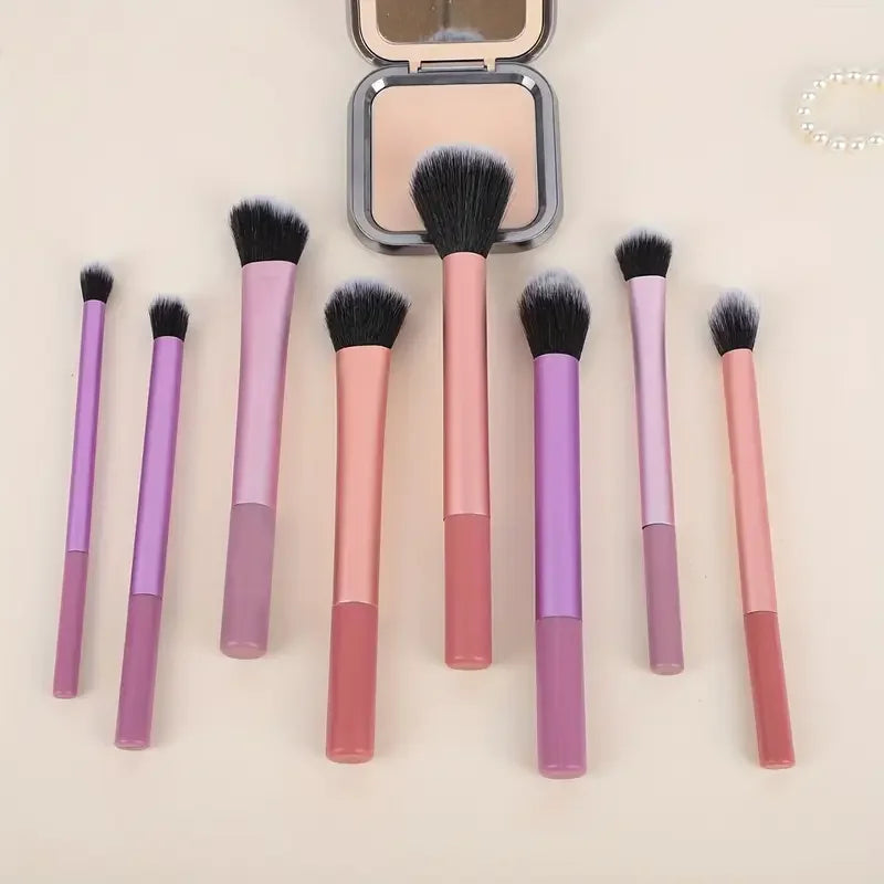 8pcs Makeup Brush Kit Soft Hair Cosmetic Makeup Tools