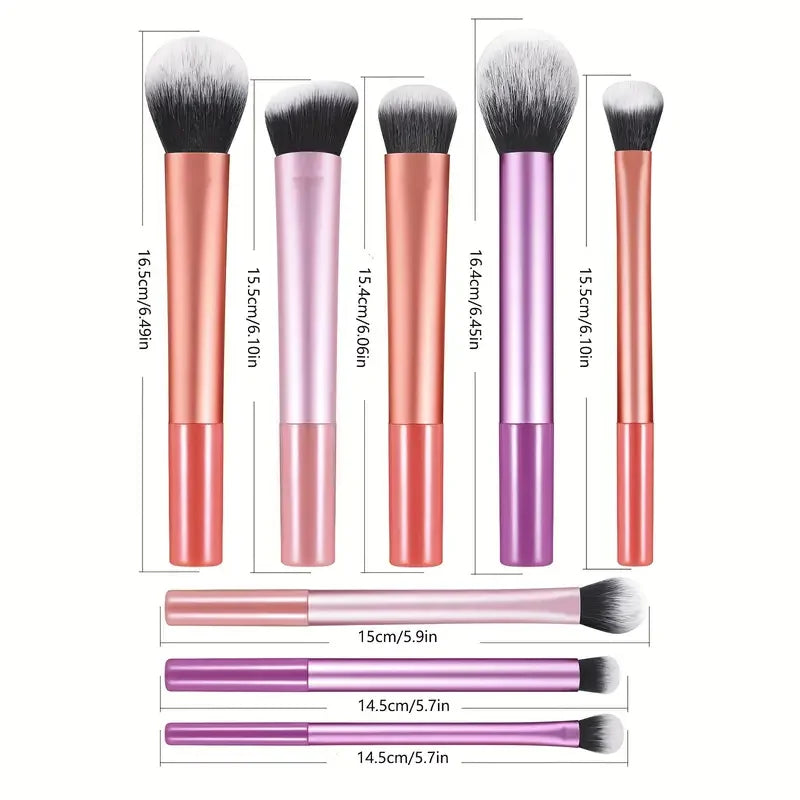 8pcs Makeup Brush Kit Soft Hair Cosmetic Makeup Tools