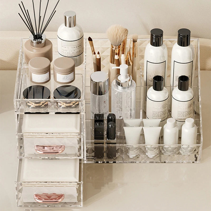 Makeup Organizer - Multi-functional Lipstick & Cosmetic Organizer