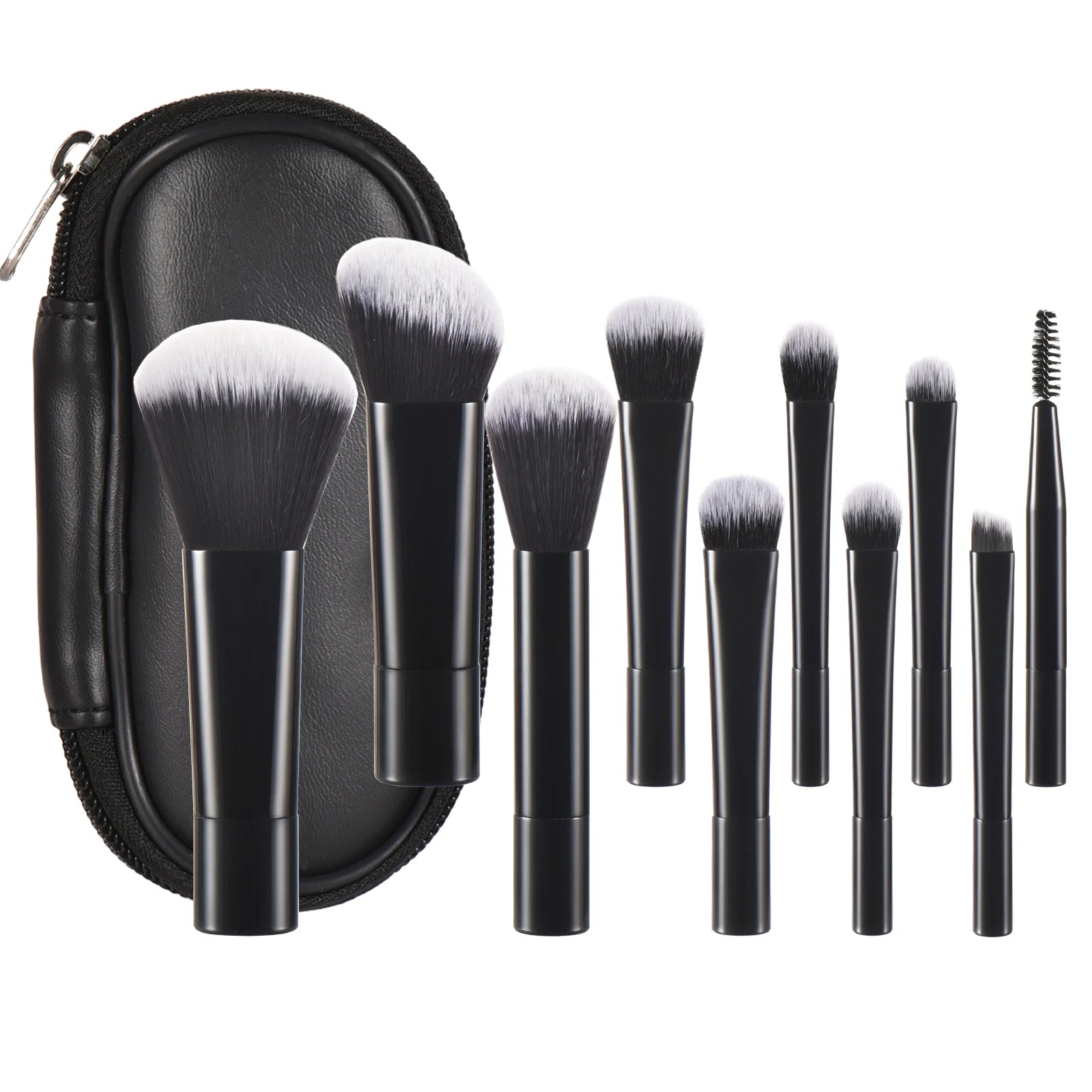 10 Pink Mini makeup brush Travel Makeup tool set