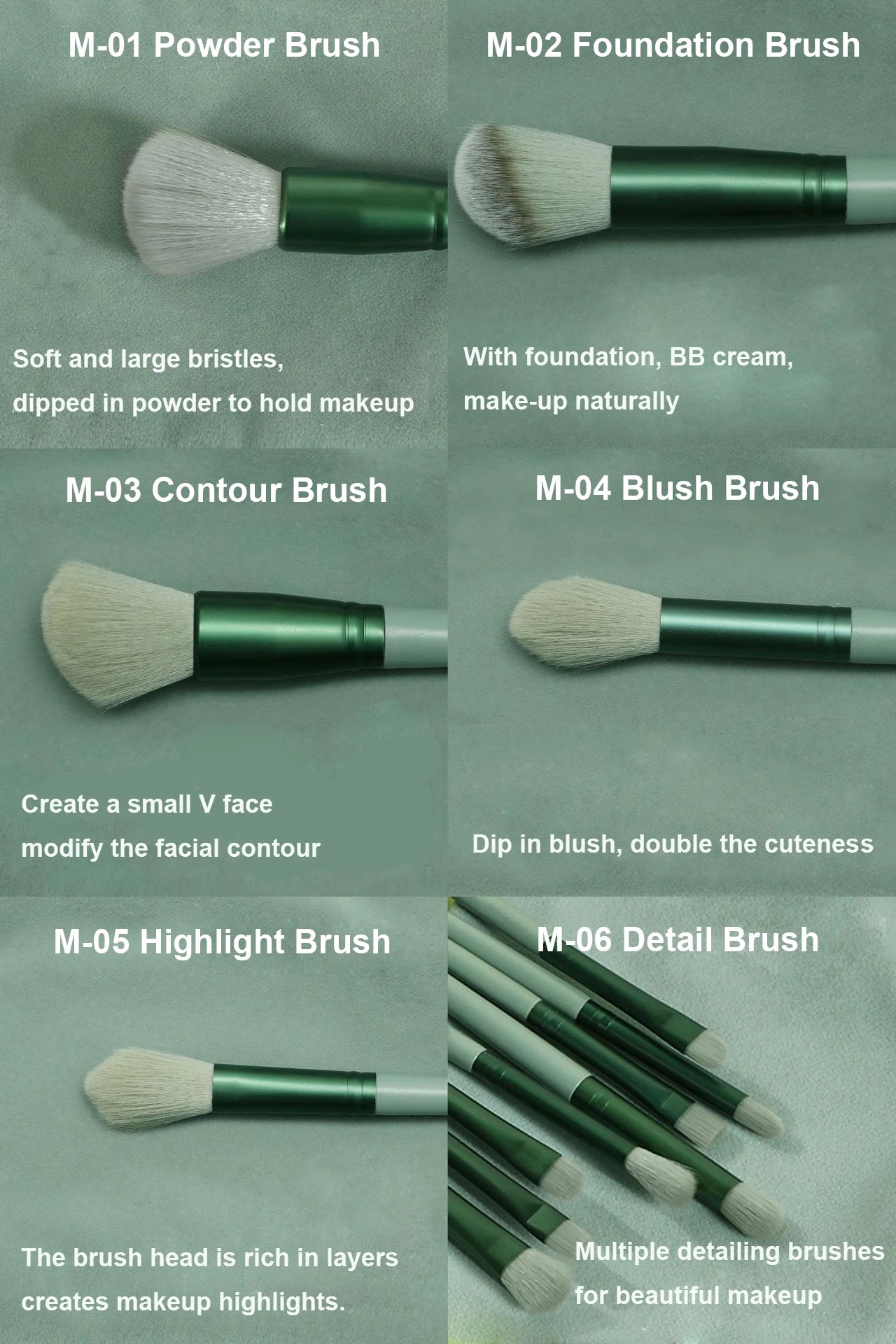 13 PCS Makeup Brush Set With Make Up Tools Bag