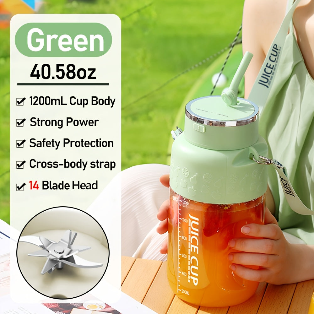 1pc, Mini Portable USB Electric Juicer Cup, Large Capacity
