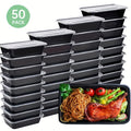 10/30/50pcs Meal Prep Containers, 26 OZ Microwavable Reusable Food Containers with Lids for Food Prepping, Disposable Lunch Boxes, Plastic Food Boxes- Stackable, Freezer Dishwasher Healthy