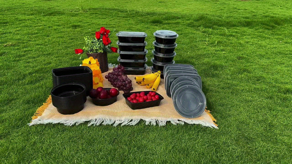 5-25pcs Of 32oz Meal Prep Containers, 2 Food Containers with Lids, Direct Lunch Box Set/large Food Containers with Lids/2 Compartment Bento Boxes, Leak-proof