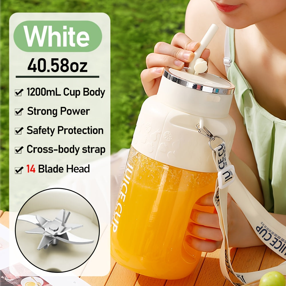 1pc, Mini Portable USB Electric Juicer Cup, Large Capacity